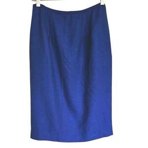 Amanda Smith pencil skirt size 8 blue‎ knee length